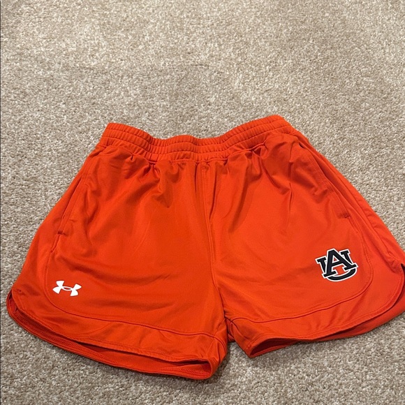 Under Armour Women's Orange Athletic Shorts Auburn University Logo (XS) - Picture 1 of 1